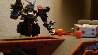 gundam stop motion FIRST WALKING TEST