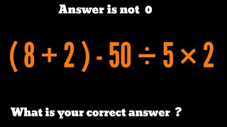 (8+2) -50÷5×2=? Can You Beat This Math Challenge? @educationalstream-z4h |Simplify Expressions |