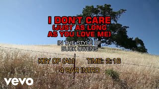 Vídeo de I Don't Care (just As Long As You Love Me)