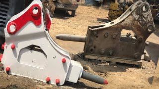 How To Repairing Doosan Excavator Hydraulic Breaker / Restoration Jack Hammer And Bushing Replacemnt