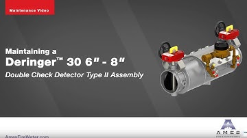 Maintaining a Deringer™ 30 6” – 8” Double Check Detector Type II Assembly