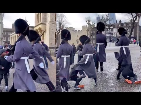 Royal Guard Tramples Child During March