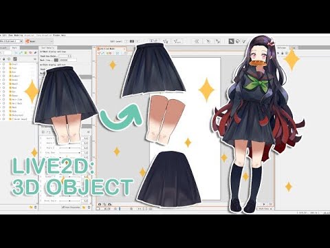 [Руководство Live2D] Эпизод 2 - 3D объект [ ПЕРЕВОД | RUS SUB ]