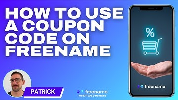 TUTORALl: How to apply COUPON CODES to Freename