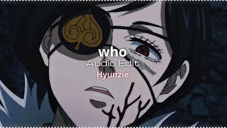 who - audio edit