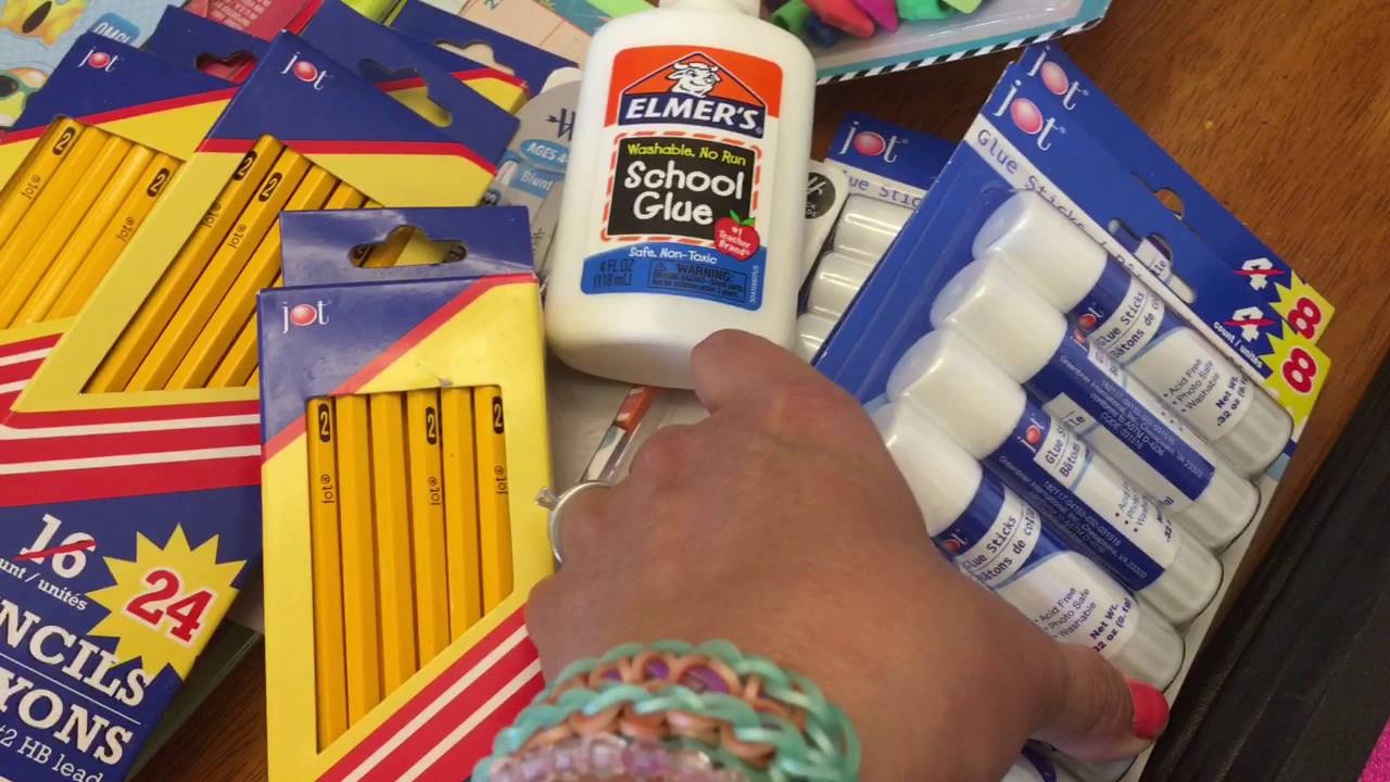 dollar tree school products that
