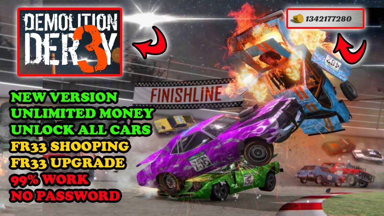 Demolition Derby 3 mod apk terbaru 2023 Unlimited Money &