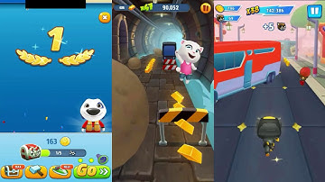 Talking Tom Hero Dash vs  Jetski2 vs  Gold Run #07 Android iOS gameplay