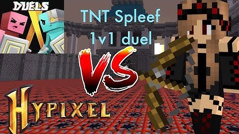 Hypixel duel  bow spleef 1v1 aka tnt run sort of  #hypixel  #hypixelduels
