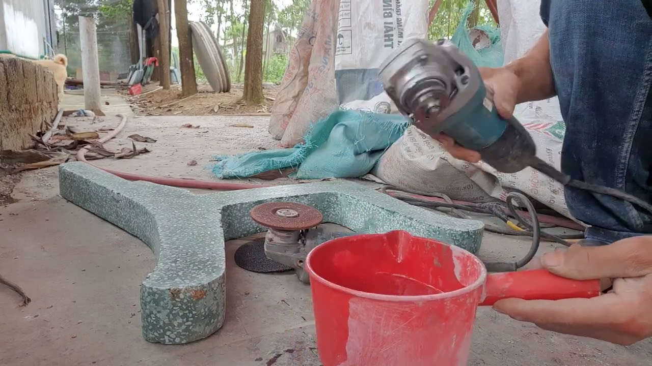 Cách Tiện bu lông lắp ráp mài granito ghế đá Đồng Chuyên 0986254730