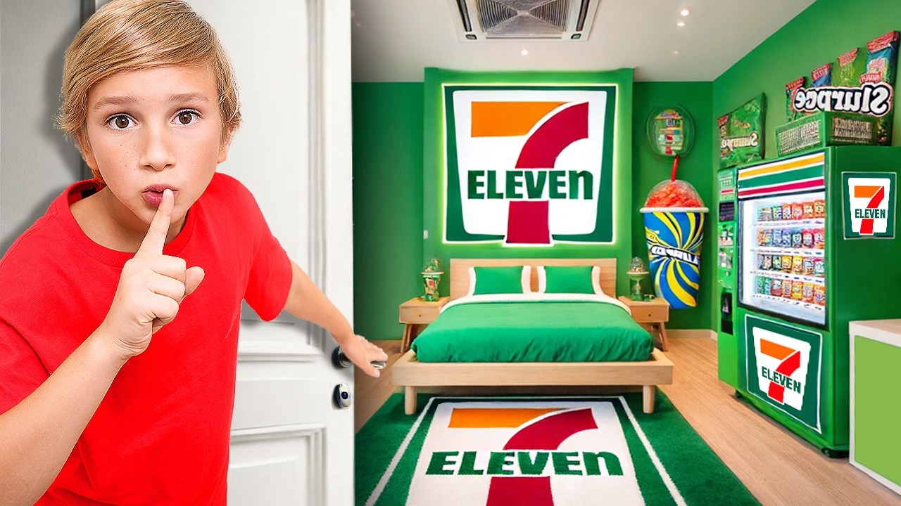 Влад строит СЕКРЕТ 7-11 в своей комнате!