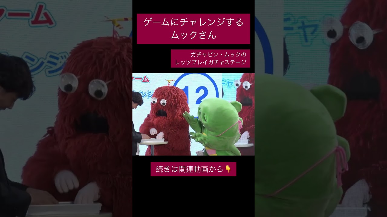 むっくです むっくです ガチャピン」と「ムック」のVCDフィギュアが