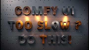 Speed Up Your Workflow: Comfy UI Slowness Speed Troubleshooting!🚀