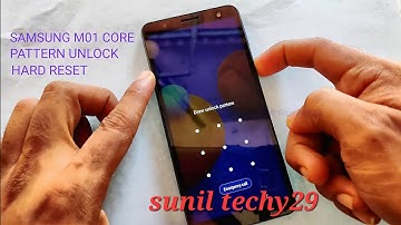 Samsung m01 core hard reset pattern unlock without pc