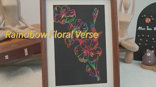 2Rainbow Flowers Come to Life 🌈 | Relaxing Scratch Art