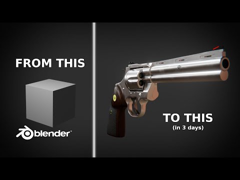 Colt Python 3D - Blender timelapse