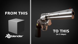 Famous Colt Python 3D - Blender timelapse Wealth
