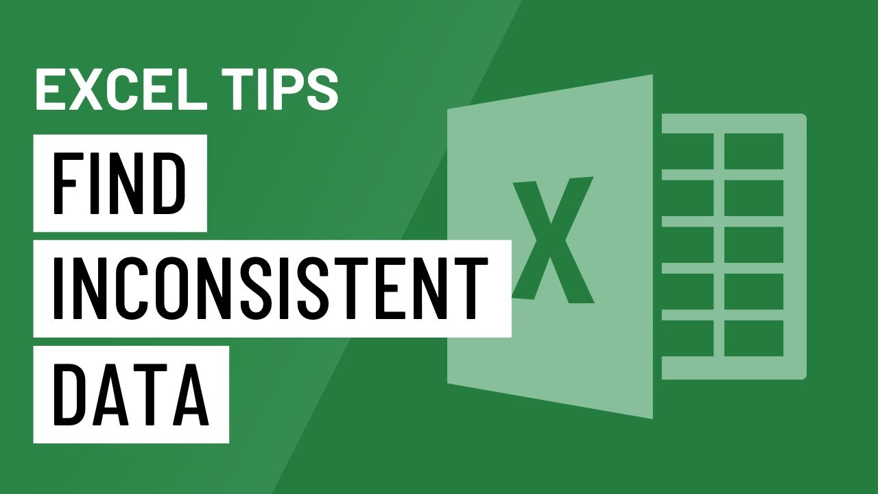 Excel Quick Tip: A Trick for Finding Inconsistent Data