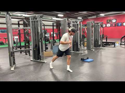 Split-Stance 1-arm Cable Press