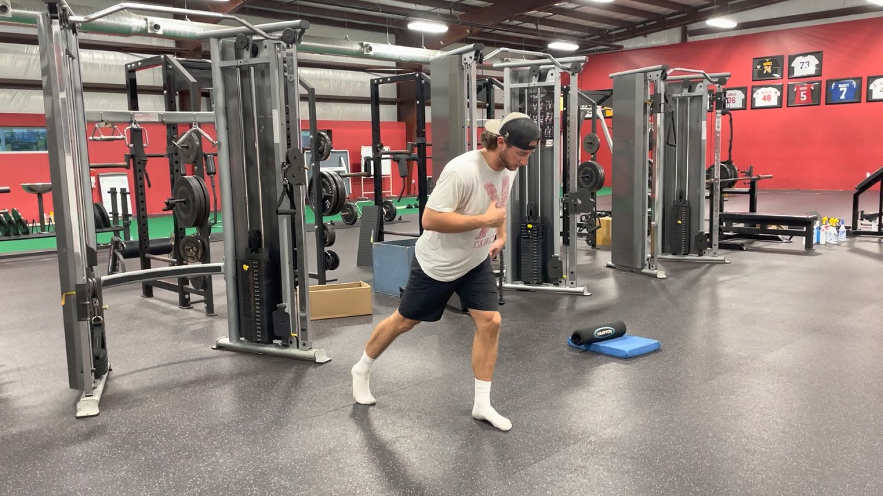Split-Stance 1-arm Cable Press - YouTube