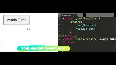 Resizable element using css | how to create resizable element in website
