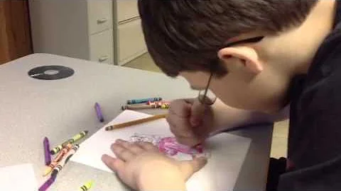 Will Dabbs - teen with autism draws cartoon charac...