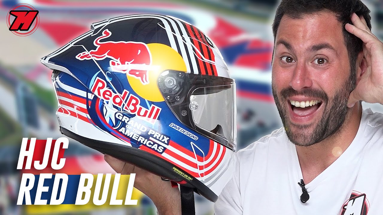 Respetuoso miembro Tomar un riesgo Casco de moto RED BULL HJC RPHA 1 , ¡BRUTAL! 🔥 - YouTube