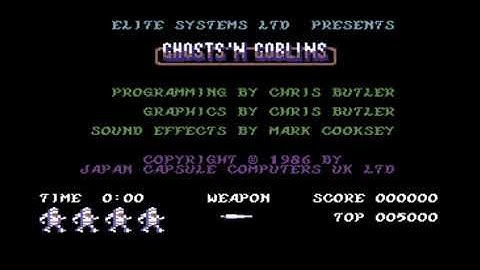 Ghosts ’n Goblins on Commodore 64 – Retro Gameplay