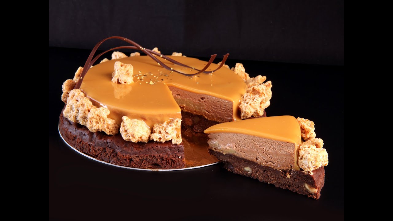 Tarte de Noël Entremet Brownie par Philippe Bertrand, MOF