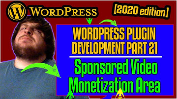 Sponsored Videos Area - WordPress Boilerplate Plugin Development 2020 [part 21]