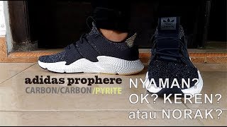 UNBOXING & REVIEW ADIDAS PROPHERE CARBON PYRITE (BLACK WHITE) INDONESIA