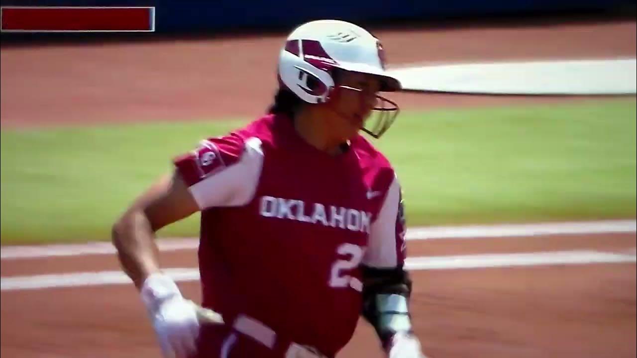 Oklahoma softball's Tiare Jennings hits home run vs. UCLA in Women's