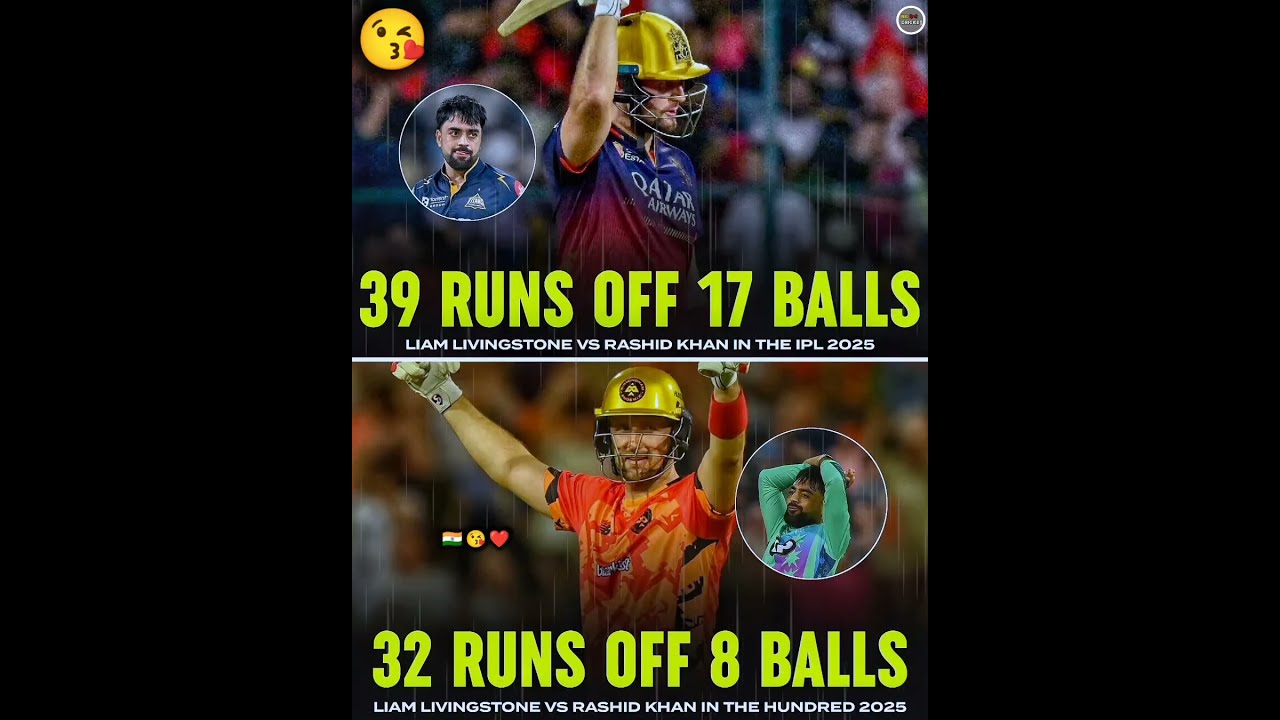 Liam Livingstone Owns Rashid Khan Shorts