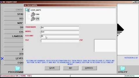 write changes on flash in BRC sequent ECU, using BRC software