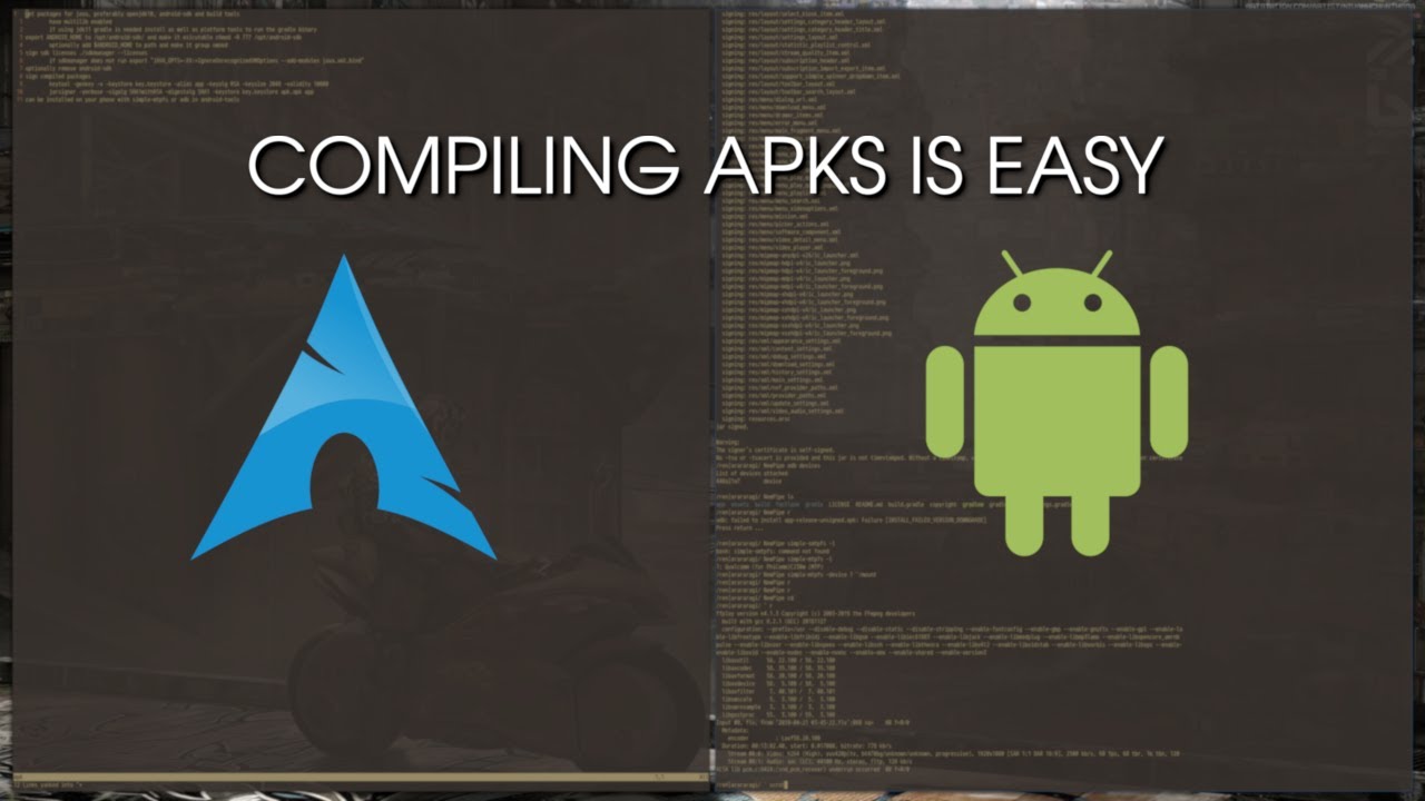 Compiling Android APKs is EASIER in Arch Linux!! YouTube