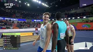 Έπταθλο - 60μ. (Α)| Φοβερή κούρσα από τον Ελβετό Σίμον Εχάμερ – Παίρνει μεγάλο προβάδισμα