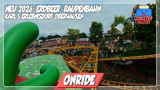 Erdbeer-Raupenbahn - Karls Erlebnis-Dorf Oberhausen - SBF Visa Family Coaster | POV