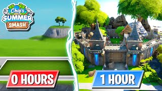 Yung Chip gave me ONE HOUR to build a CASTLE in Fortnite Creative!
