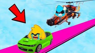 COCHE vs HELICOPTERO  GTA 5 CARA A CARA con LOS COMPAS