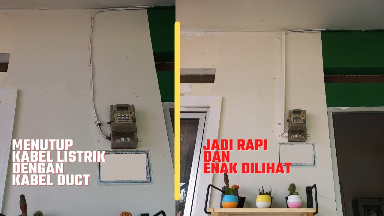 Menutup Kabel Listrik di Dinding dengan Kabel Duct, BIAR RAPI dan ENAK DILIHAT YouTube