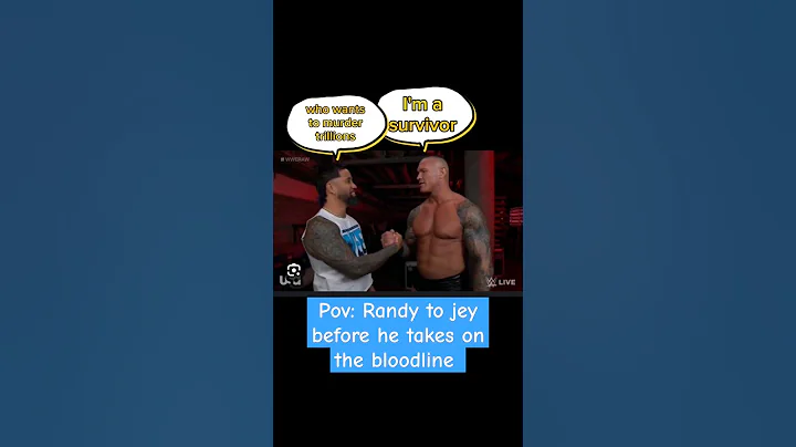 pov: #randyorton to #jeyuso before he takes on #bloodline #wwe #wwesmackdown #wweraw #royalrumble