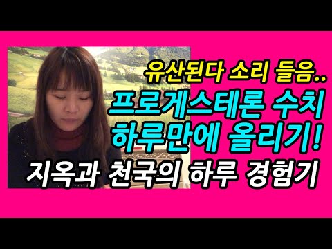 (미국 시험관 아기)프로게스테론 수치 하루만에 4배 이상 끌어올린 경험기.