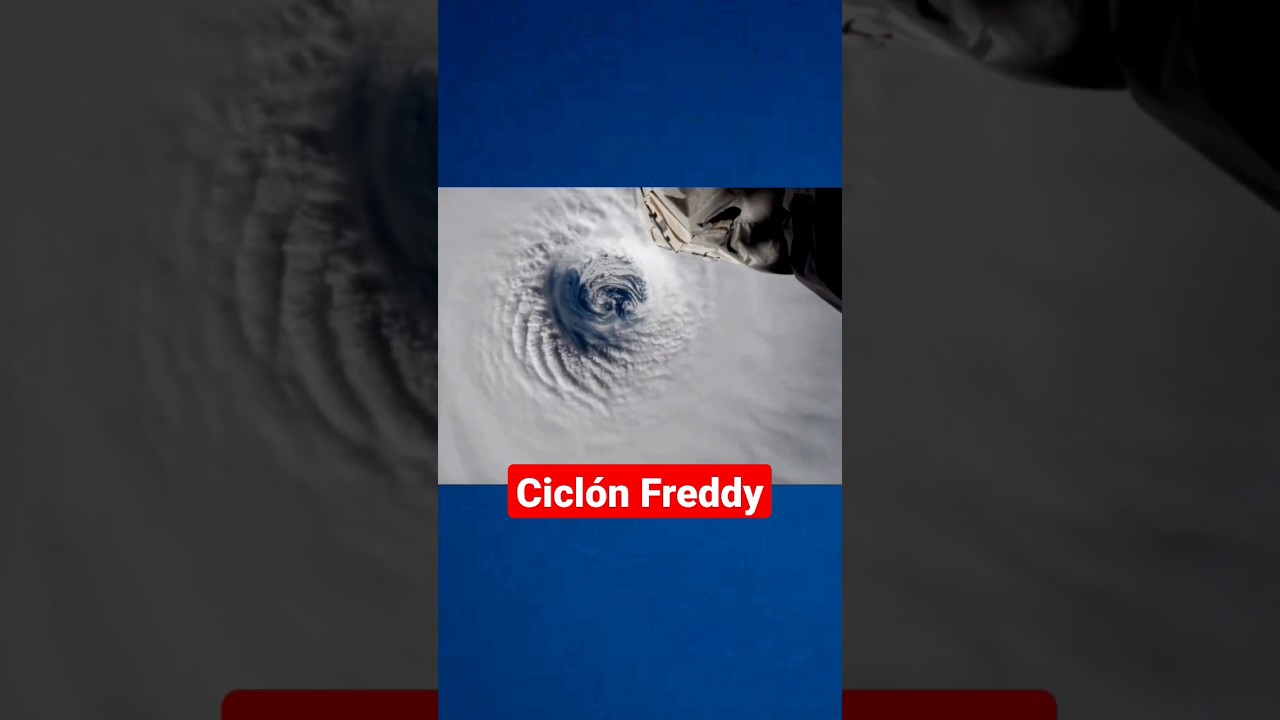 El #ciclon #freddy es captado por la #estacionespacialinternacional