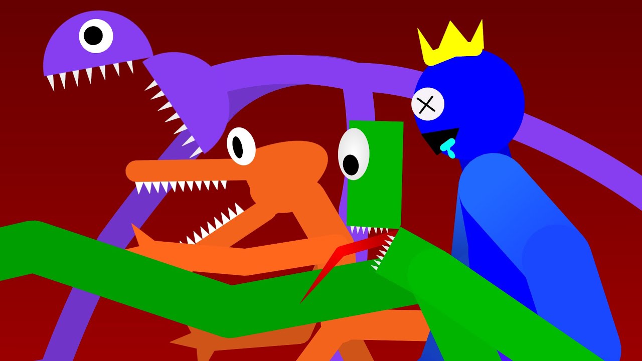 Rainbow Friends (Jumpscares) Death Scenes Fan made Stick Nodes