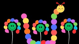 Baby Bear | Colorful Caterpillar | Calming Visuals | Visual Tracking and Calming Music