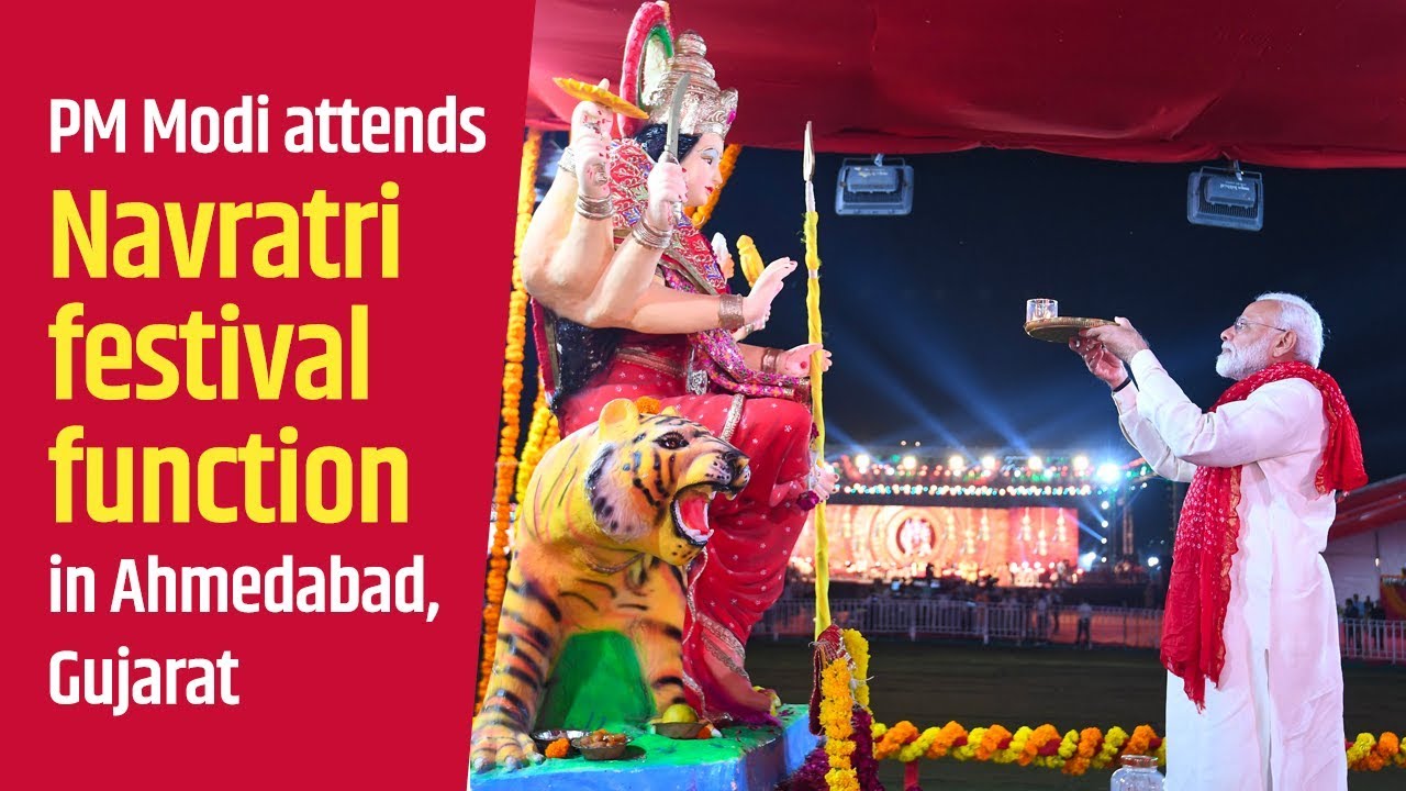 PM Modi attends Navratri festival function in Ahmedabad, Gujarat | PMO