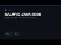 Salário Dev Java em 2026 — O que o Mercado Realmente Paga