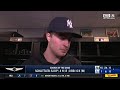 Cam Schlittler on throwing six solid innings, strong run support in win over KC