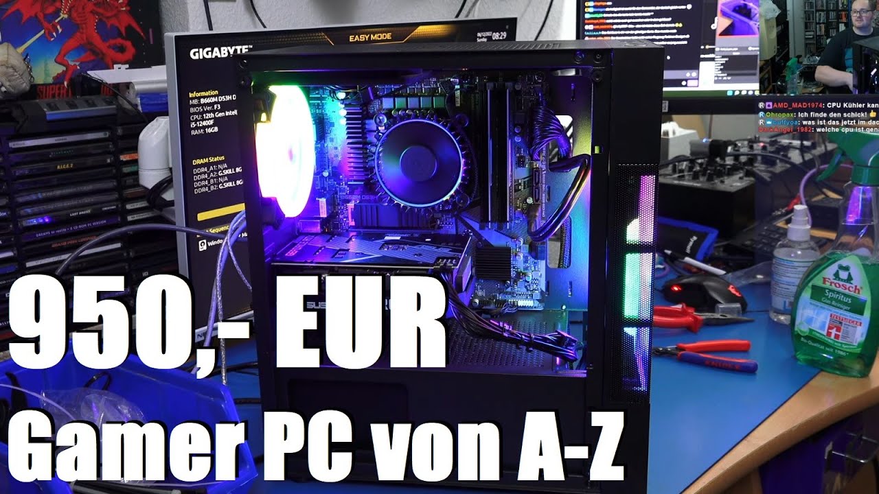 Ein 950 Eur Gamer Pc Entsteht Zusammenbau Und Installation In 120