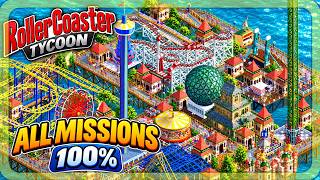 RollerCoaster Tycoon 1 – All Missions & Objectives | Full Game 100%